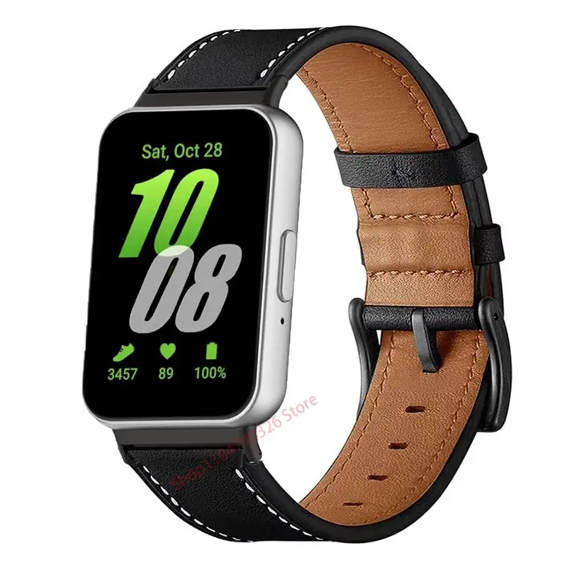 Adjustable Casual Leather Smartwatch Band - Quick Fit Strap