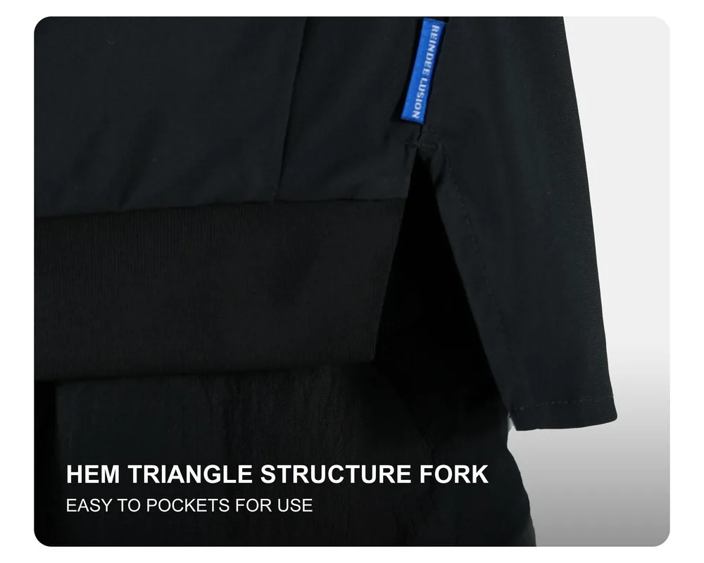Reindee Lusion 25ss 3d structure quick drying t-shirt UPF50+ anti pilling combined materials techwear gorpcore