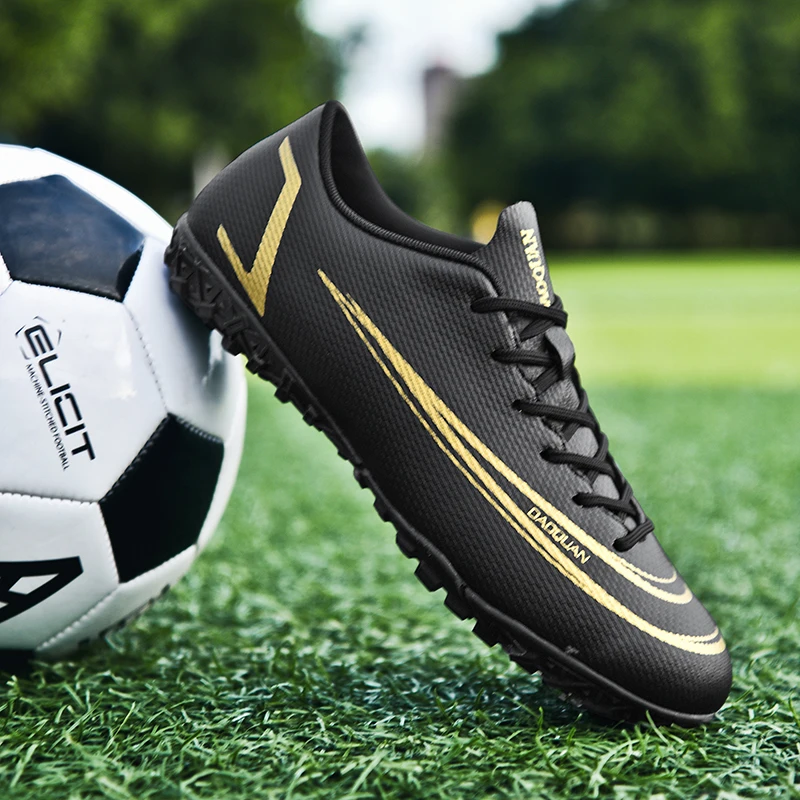 Soccer Shoes Football Boots Outdoor TF FG Outsole Unisex Breathable Non-Slip Low Ankle Futsal