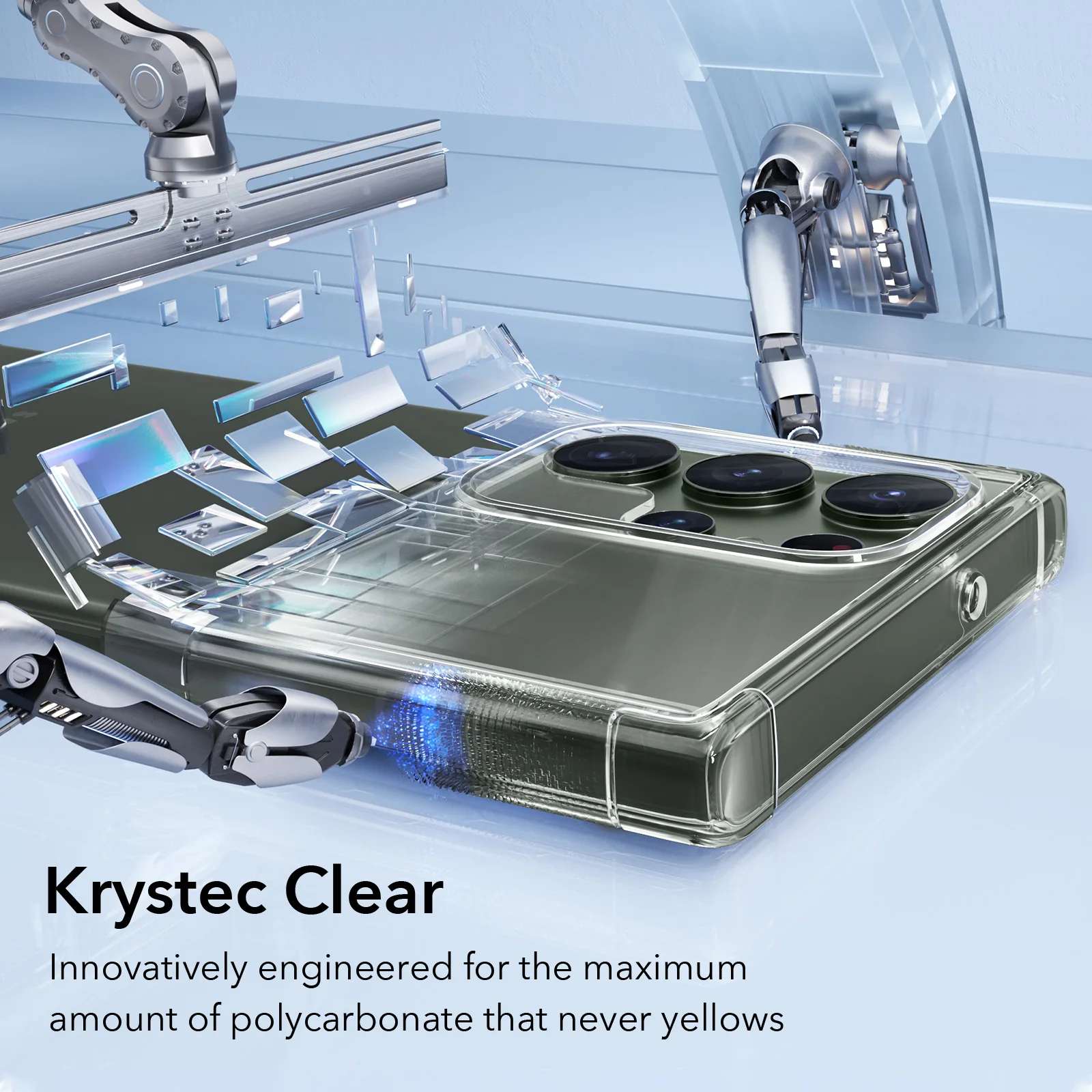 ESR Galaxy S23 Ultra Krystec Clear Case Our clearest case ever, made almost completely from ultra-clear polycarbonate 15 S0936b14bfcd042b1b5ae2dbee6e8d33fj