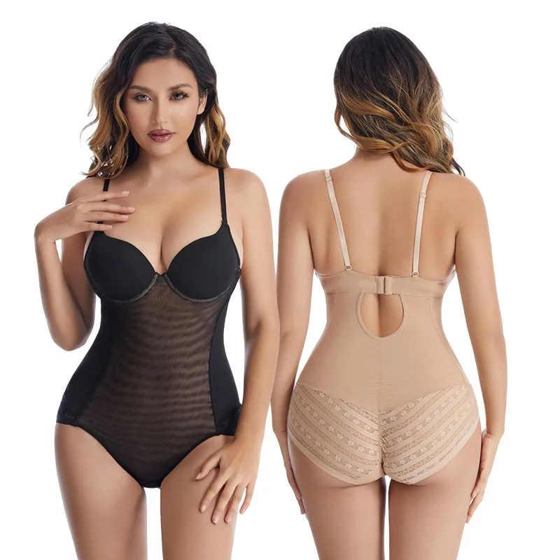 

Adjustable Straps Bra Seamless Backless Bodysuit Corset Shapewear Steel Boned Tummy Control Body Shaper Hip Lifting Lingerie