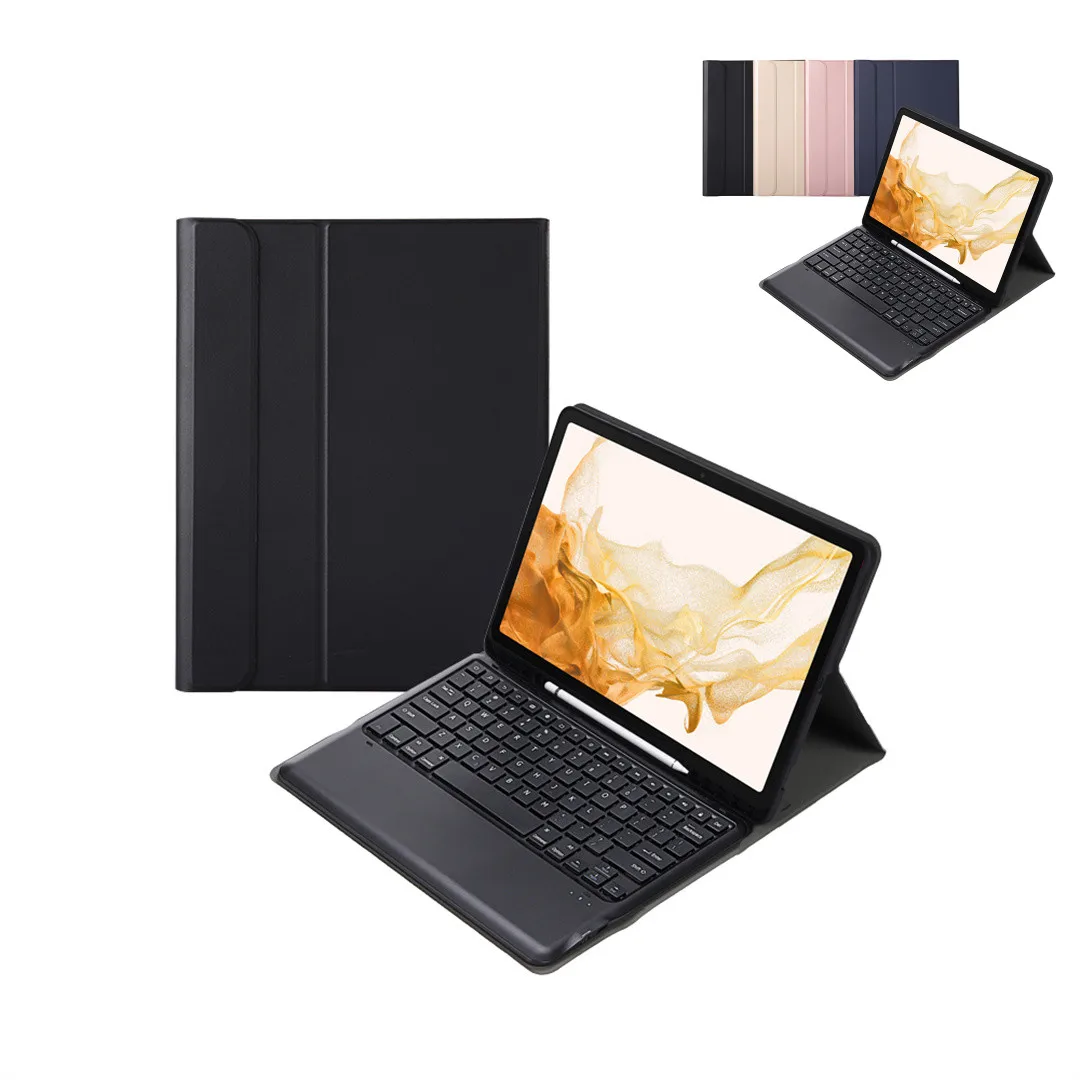 Cassa Sottile Magnetica Del Cuoio X800 Per La Galassia S8 S8 Più La Copertura Senza Fili Della Tastiera Di 12.4 Sm-X800 Funda Con La Scanalatura Della