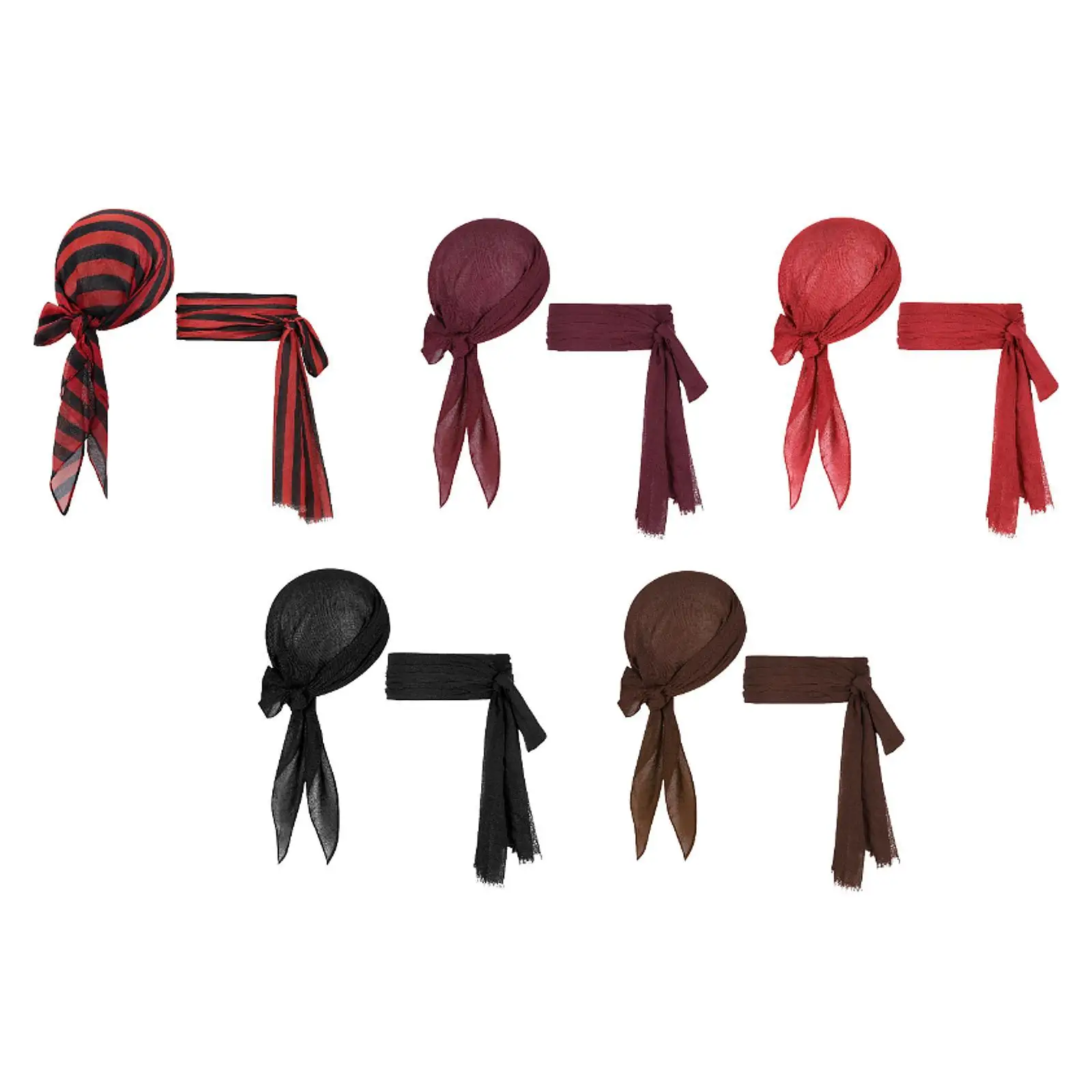 Cosplay Costume Pirate Costume Set Pirate Turban Sash Fancy Dress up Creative