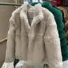 Natural Rabbit Fur Coat Women Winter Jacket Real Leather And Fur Bolero Women's Clothing Female Outerwears With 2024 Black Cold 3