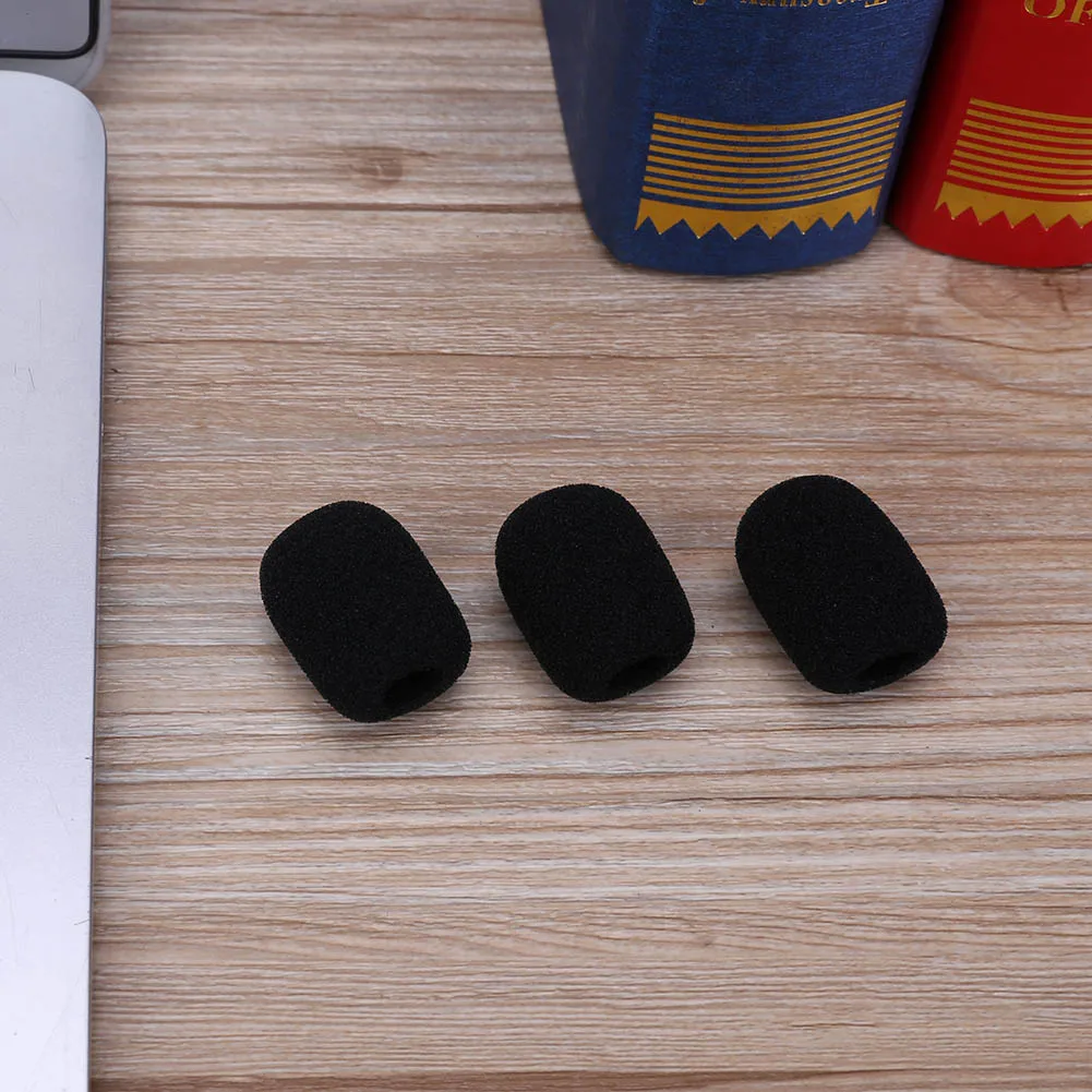 Mic Protector Replacement Headset Foam Covers Windscreen Windshield Sponge Covers Microphone Cover Meeting Mic 10Pcs microphone cover,microphone accessories,microphone windscreen