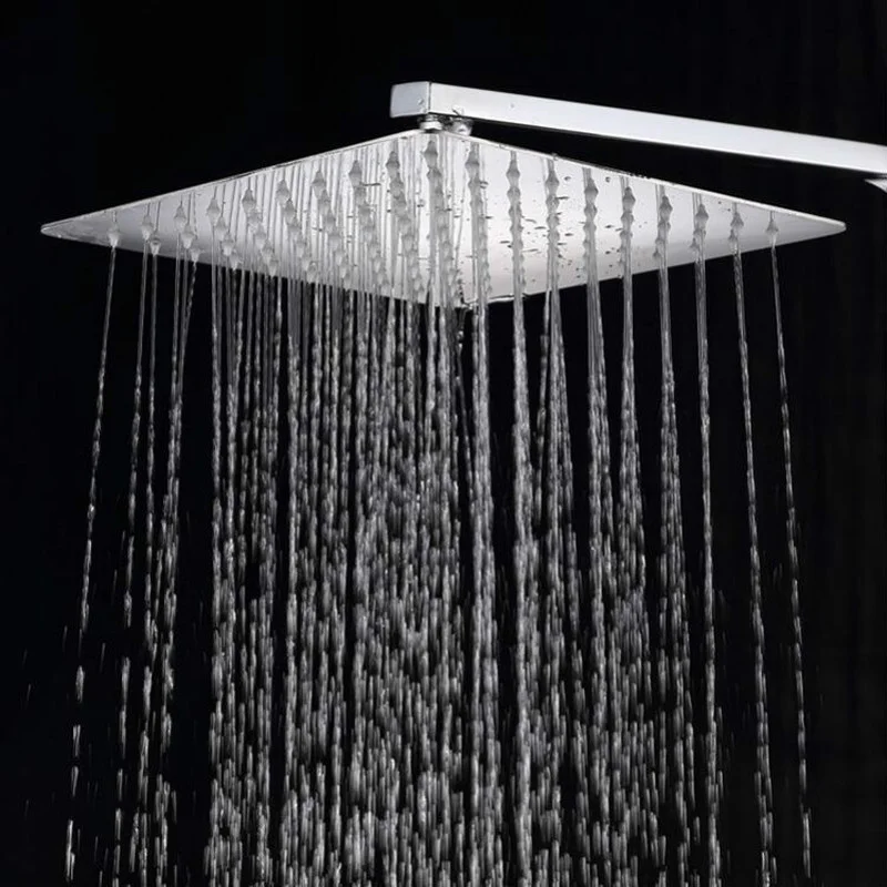 AICAIT Colonna doccia rotonda con soffione rotondo 20x20cm in acciaio inox nero, sistema doccia a 38℃ antiscottature | Leroy Merlin