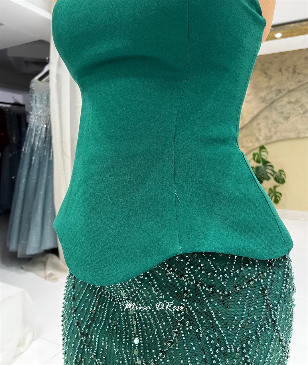 green emerald velvet dress Mina Dress Green  ES Fascinante
