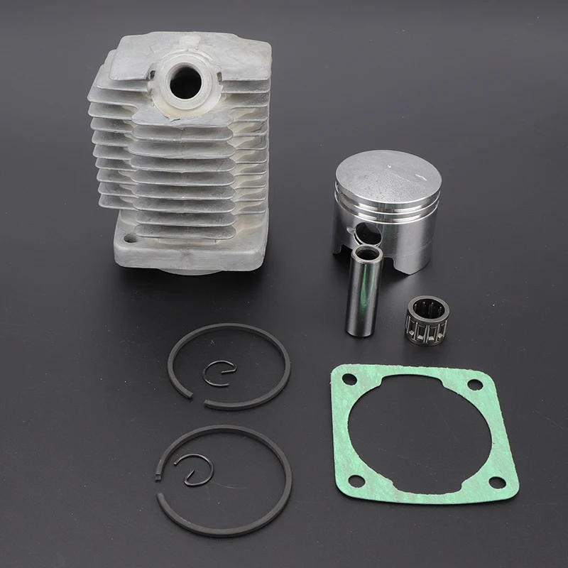 High-Performance Motorcycle Dirt Bike Cylinder and Piston Ring Kit, 2-Stroke 49cc Engine, 44mm Block with 12mm Pin