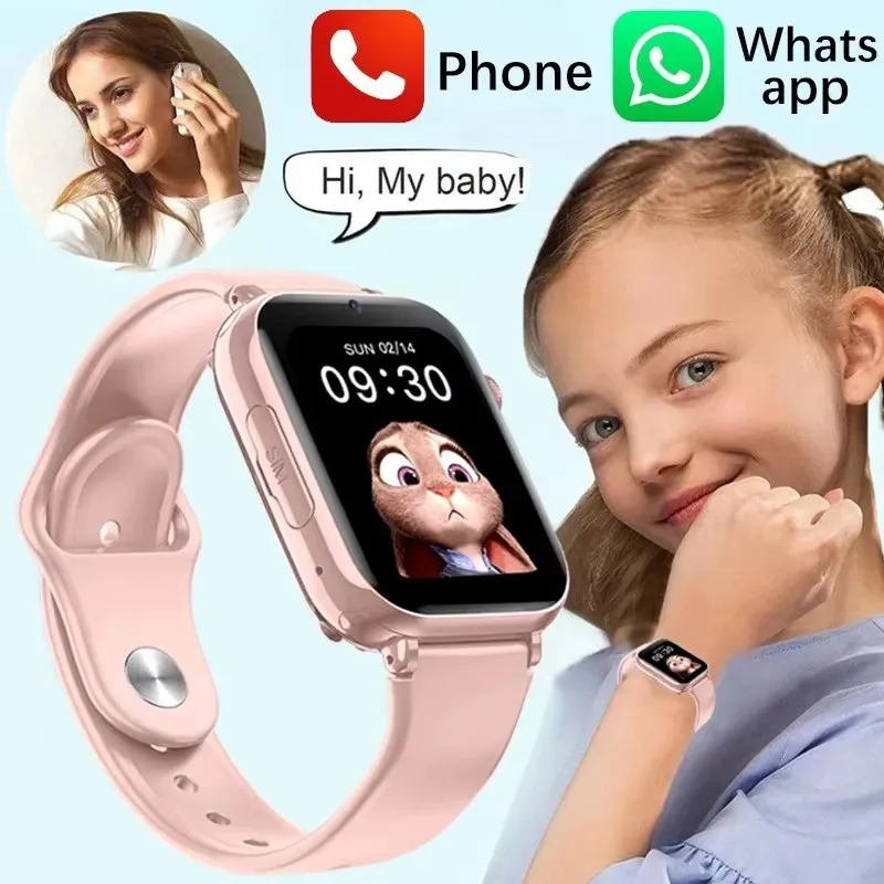 4G Kids Smart Watch Bluetooth Call Kids phone Watch Children GPS SOS Waterproof Smartwatch SIM Card Location Tracker Child