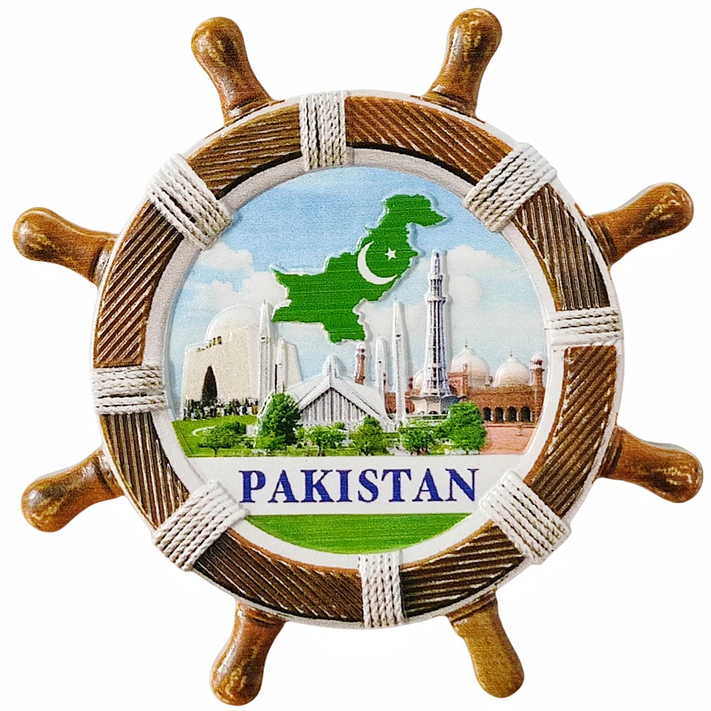 3D Pakistan Fridge Magnet Gift Souvenir Resin Refrigerator Magnetic Sticker Collection Home Decoration