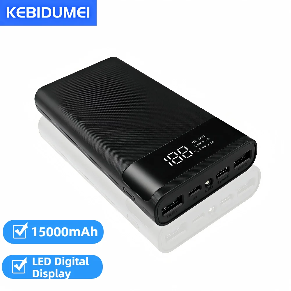 6*18650 Battery Holder Power Bank Battery Box Mobile Phone Charger DIY Shell Case Charging Storage Case For Smartphone