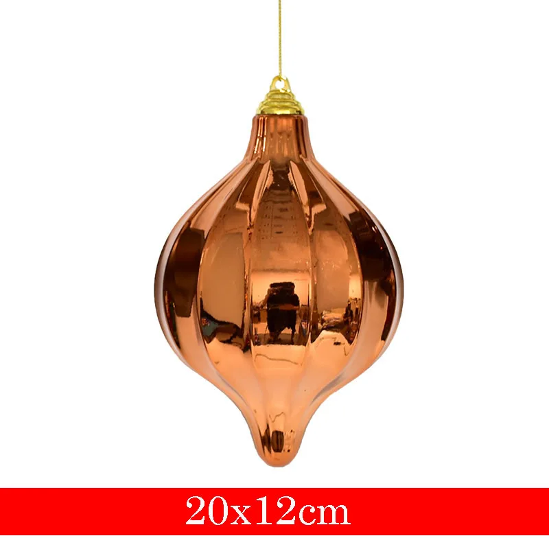 thumbnail image 1 of Bolas colgantes para árbol de Navidad de 8/10/12/20 cm, adorno colgante para árbol de Navidad, bola brillante mate, decoración navideña, regalos de Año Nuevo, 1 of 5