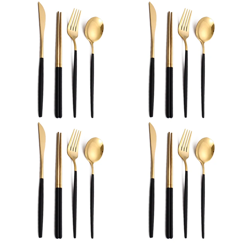 16Pcs BlackGold
