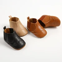 Baby Booties Vintage Anti-slip Sole Winter Warm Baby Boys Girls Shoes Snow Booties First Walkers Infant Shoes 2