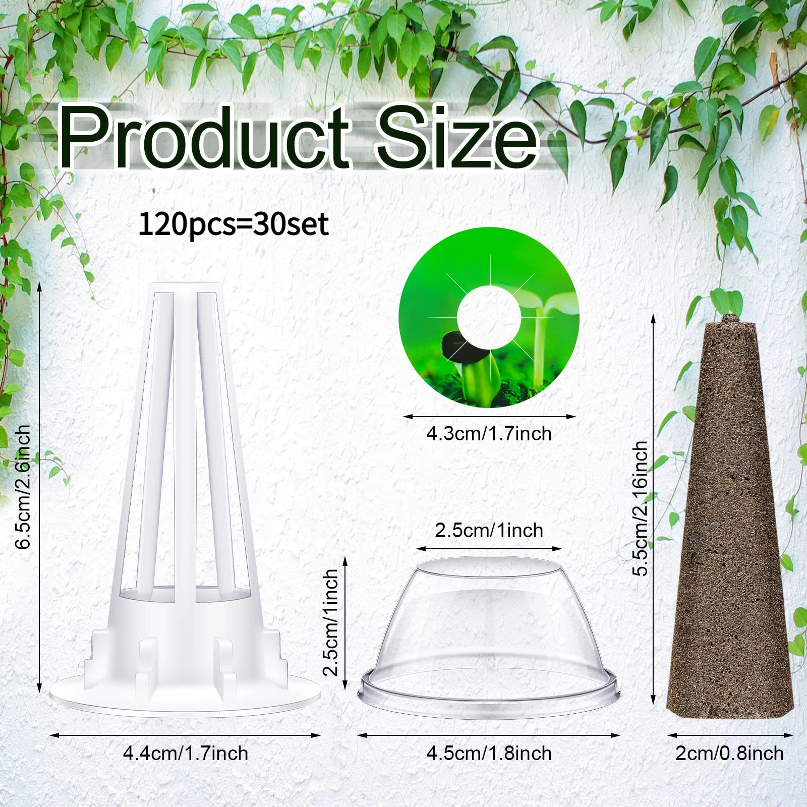 Hydroponic Garden Accessories Pod Kit 120pcs
