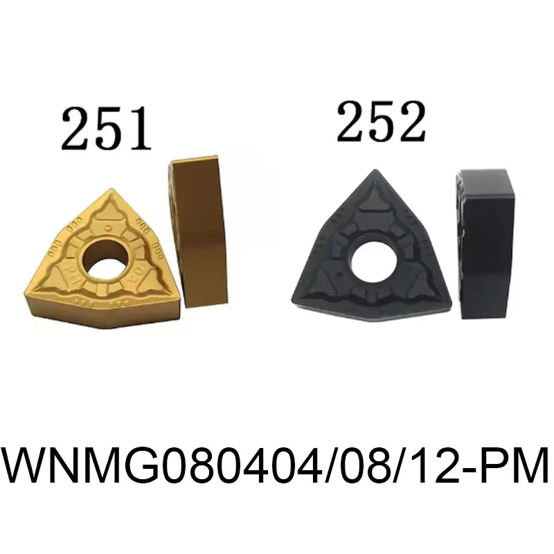 10pcs WNMG080404-PM / WNMG080408-PM / WNMG080412-PM 선반 인서트 절삭 공구 강철 용 CNC 카바이드 터닝 인서트