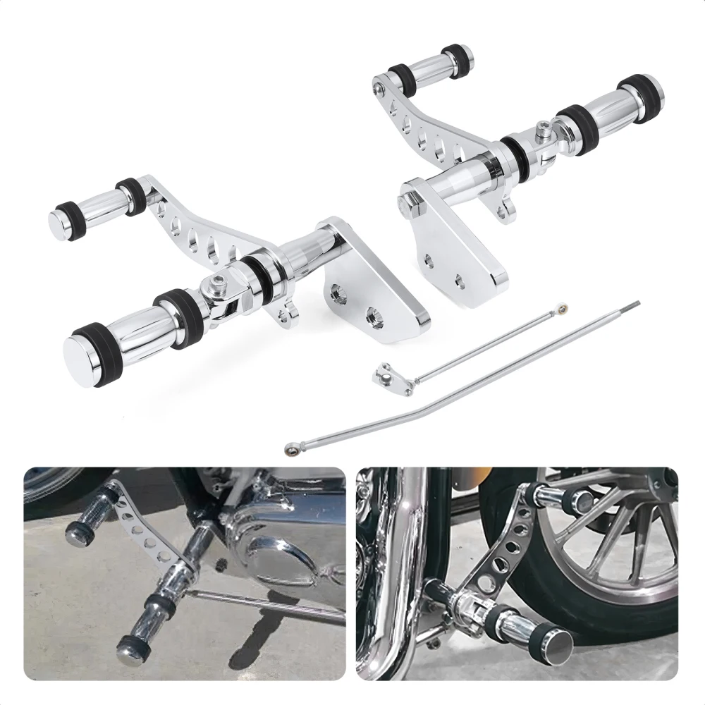 Motorcycle Forward Control Foot Peg Lever Rod Fit for Harley Dyna Street Bob  Low Rider  Super Glide  Fat Bob