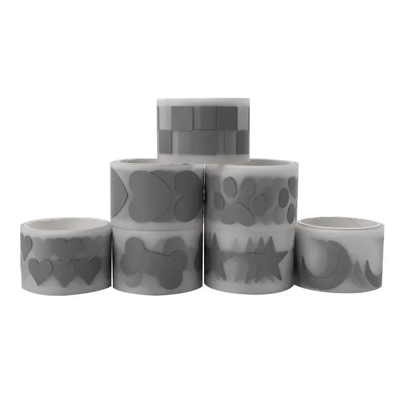 Reflective tape 1pc 3cmX100CM Silver Reflective Tapes Thermal Patches Animal Set Vinvl Film Pet Clothes Stickers Heat Press Diy Iron On Transfer