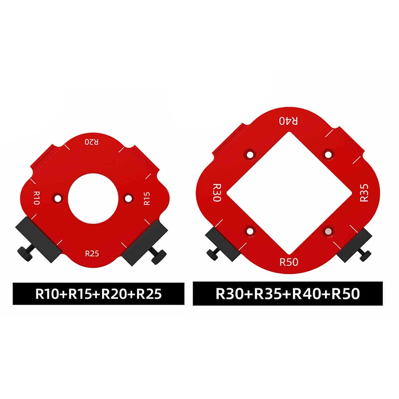 Woodworking Templates 8-Size Corner Radius Router Templates - R10 To ...
