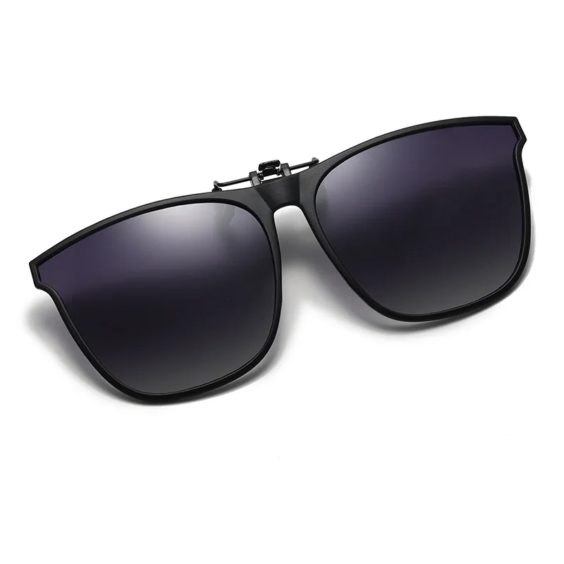 Polarized Clip On Sunglasses Men Car Driver Goggles Night Vision Glasses Anti Glare Vintage Square Glasses Oculos 4