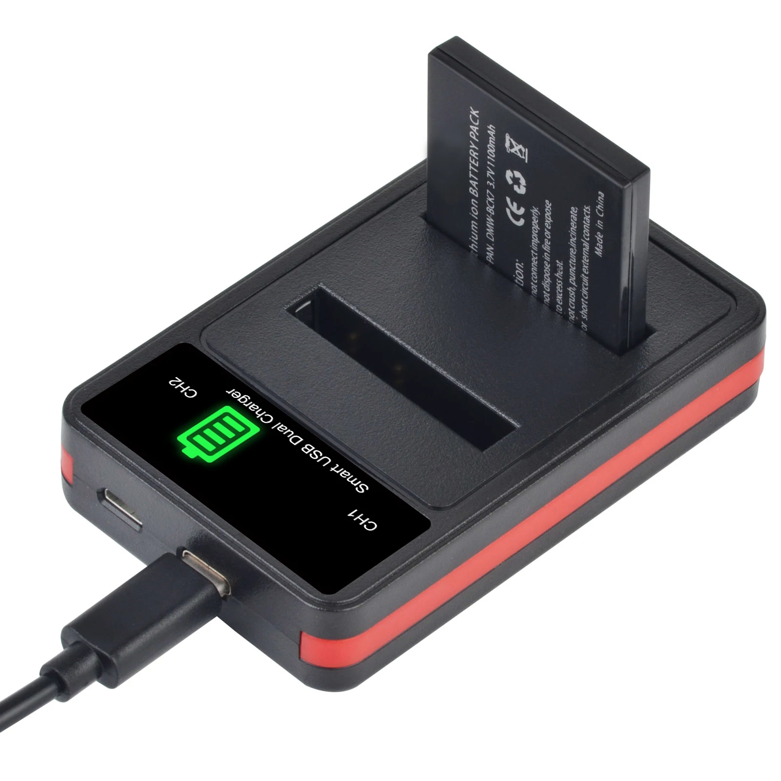 Battery Charger For DE-A91B Panasonic Lumix DMC-FS45