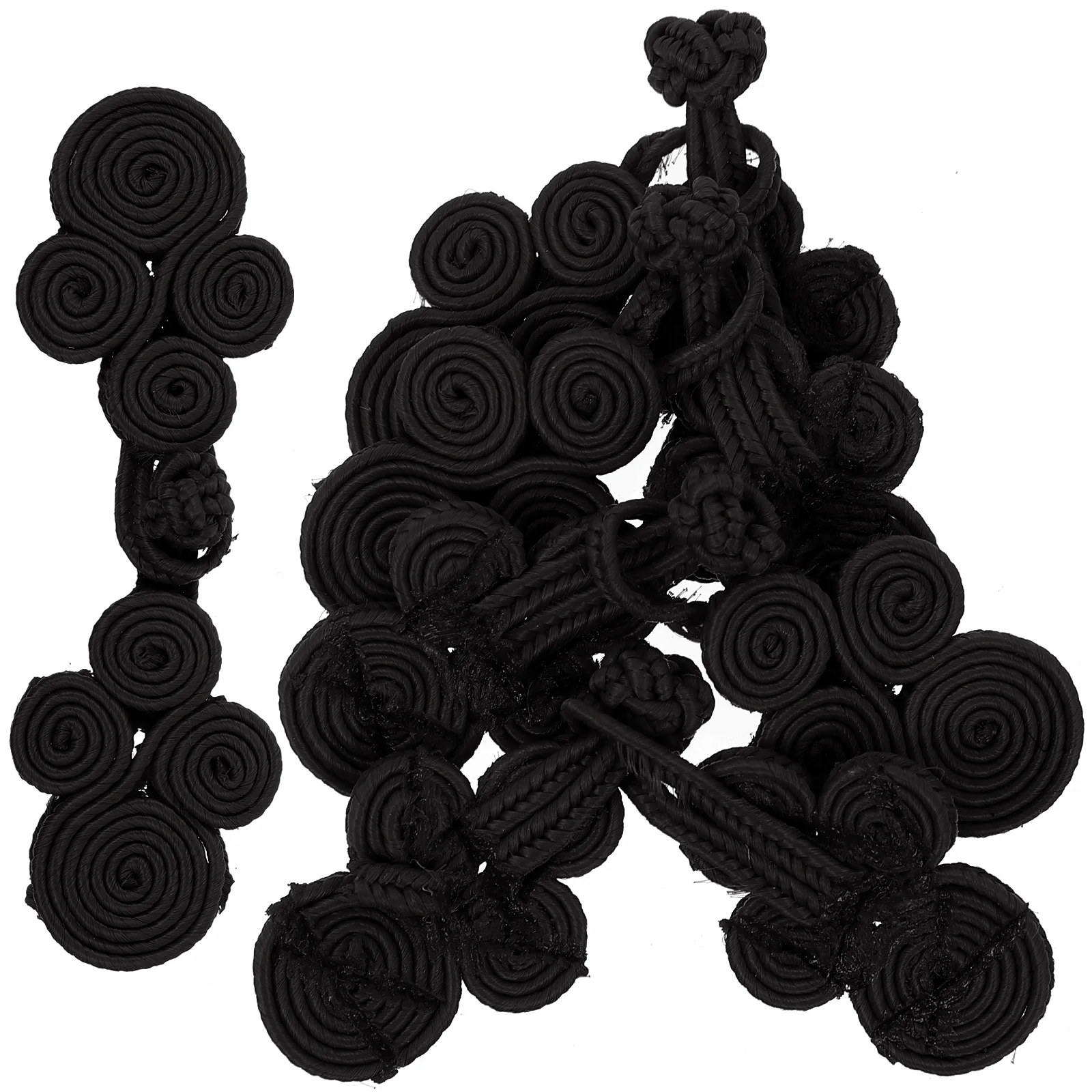 

10 Pairs Accessories Clothing Buttons DIY Sewing Fastener Material Decorative Nylon Buckles Retro Cape