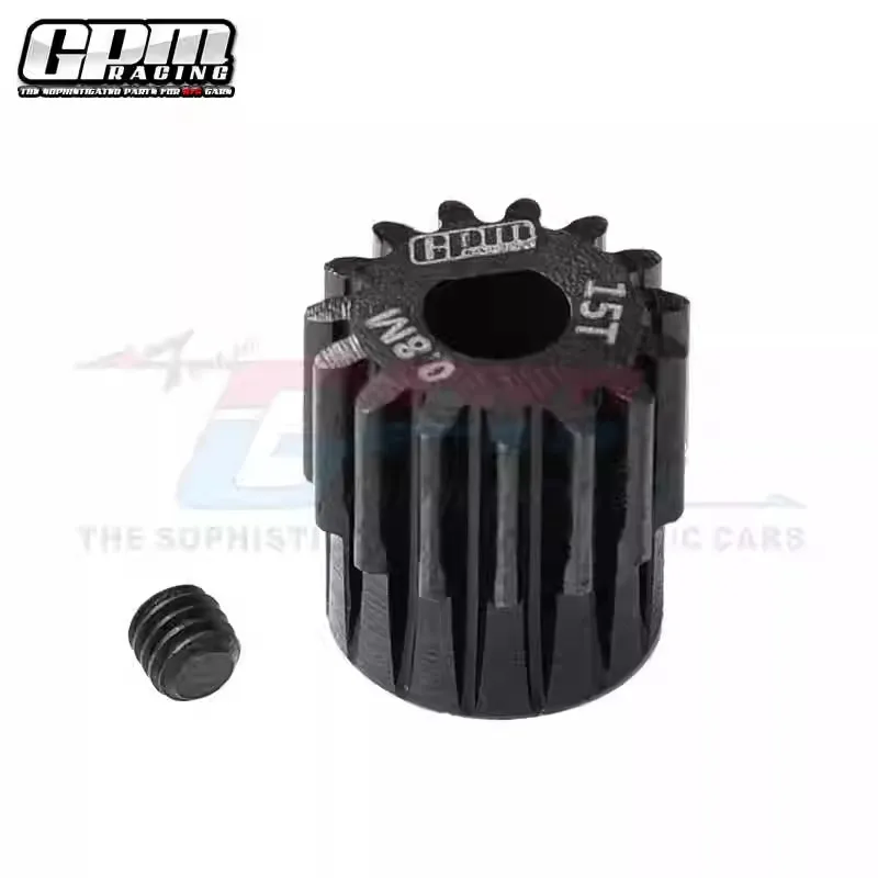 Pignon Moteur RC Acier Chromé 15T-19T 32P/0.8M 5mm