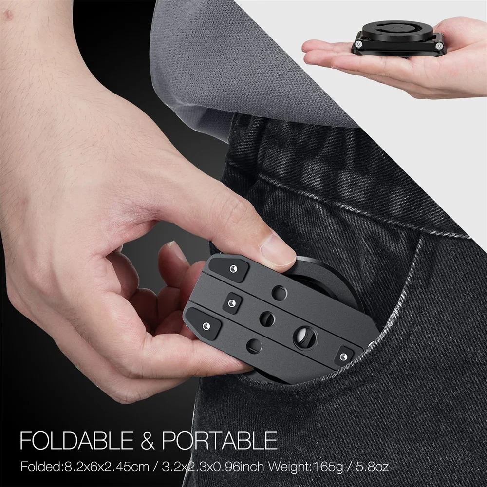 Phone Tripod Foldable Tripod Smartphone Tripod Foldable Magnetic Phone Tripod Magsafe Selfie Stick Tripod Pocket Desktop Magnetic Phone Holder Iphone 15 14 13 Samsung