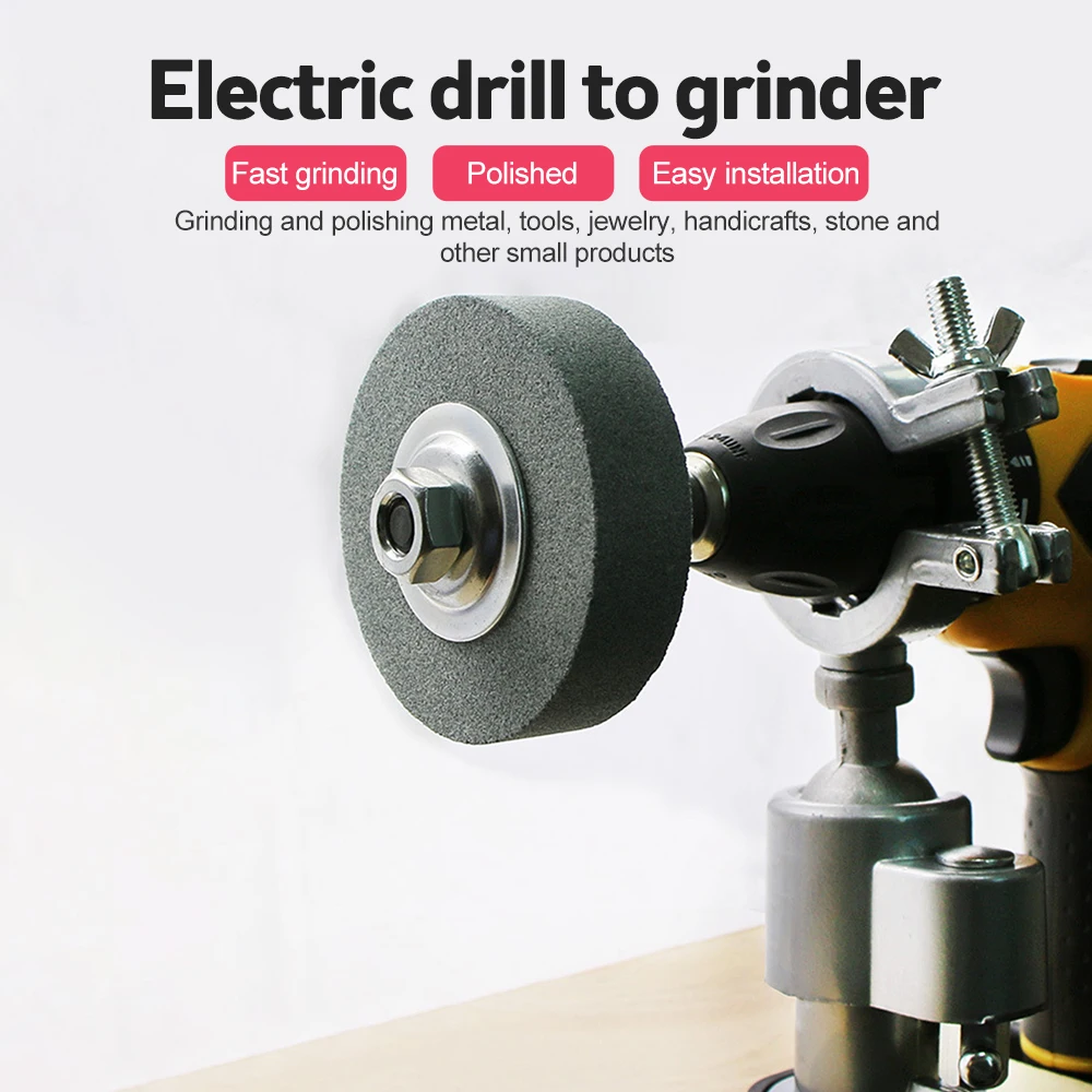 Grinding Wheel Polishing Pad Disc Metal Head Stone Machine Grinder Rotating Tool Electric Drill Grinding Machine Connect Shank grinding disc abrasive wheel grinding wheel