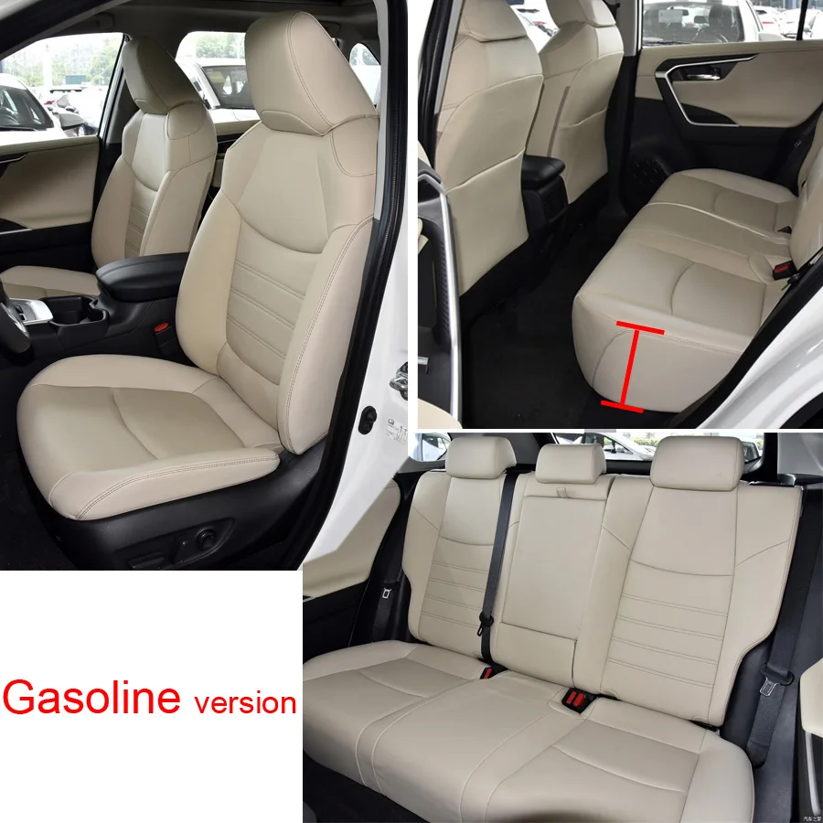 Car Special Seat Covers 5 seats Full set For Toyota RAV4 2020 2021 2022 2023 Hybrid/Gasoline Leather Seat Protective Seat Cover