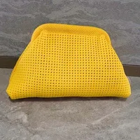 Storage Bag Polyester Summer Beach Clutch Bag Soft Elastic Small Crochet Handbag Breathable Large Capacity Purse Party - Image 2