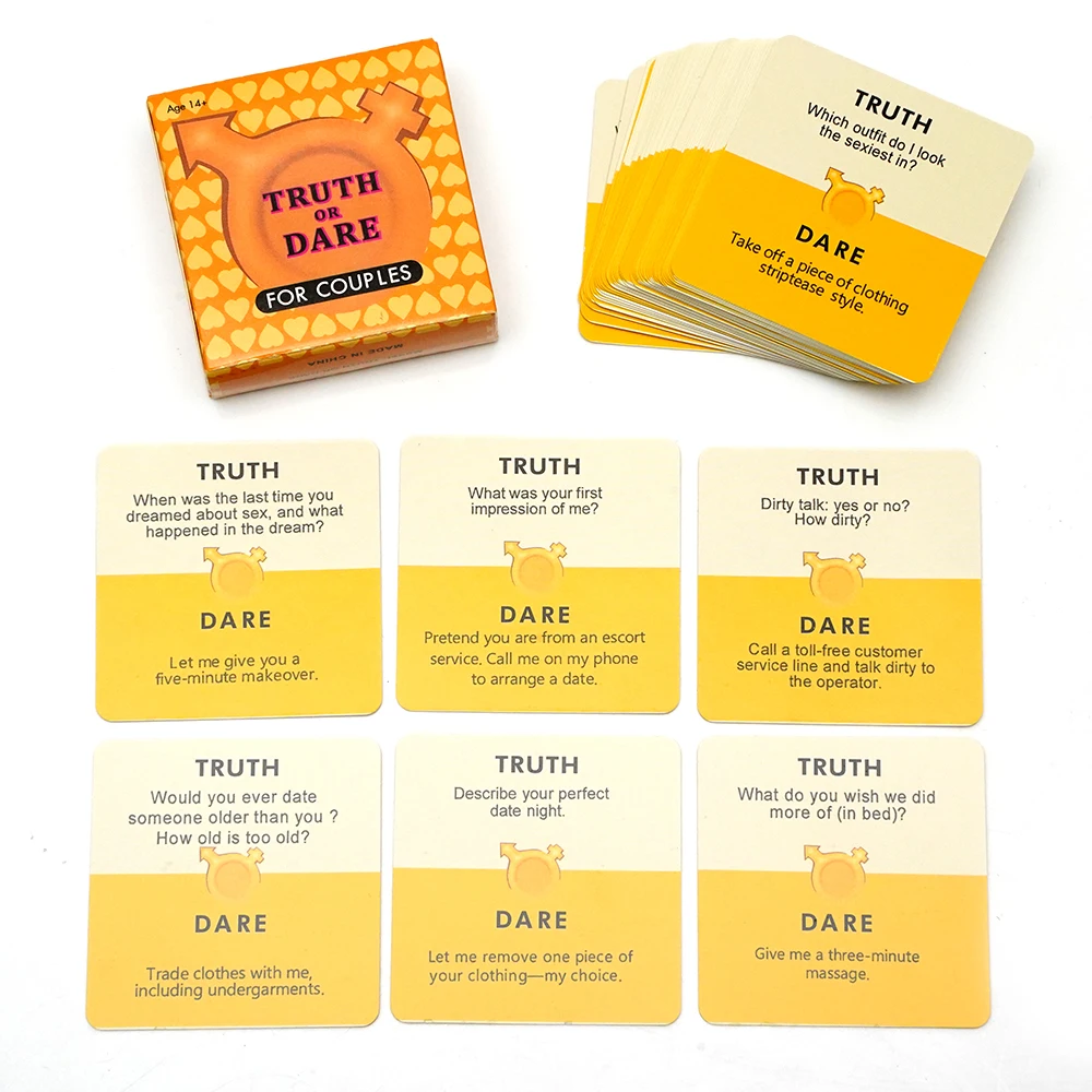 Mini Size Truth Or Dare Couples Game Cards Travel Portables Valentine'S Day Gifts Party Entertainment Perfect Date Night 51 Card 3