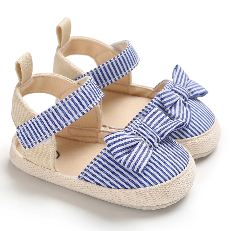 Newborn Toddler Baby Shoes Girl Baby Crib Shoes Princess Flower Bow Baby Cotton Sole First Walker Sneakers 0-18 Months 2