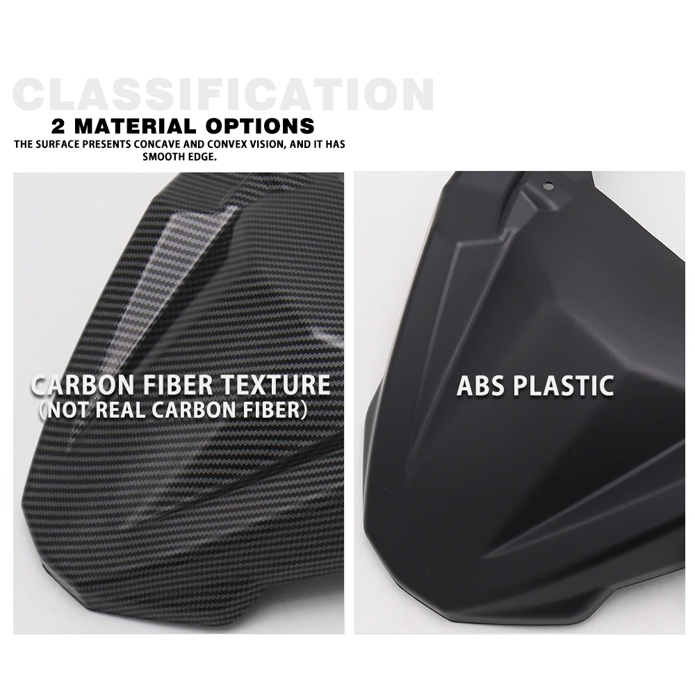 

Текстура углеродного волокна переднее колесо крыло для Yamaha MT-09 FJ09 MT09 трассировщик 900 GT 2015-2020 нос конус удлинитель крышка