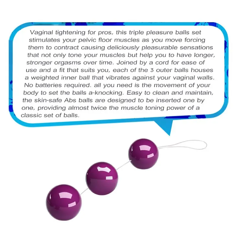 Kegel Ben Wa Ball For Pelvic Muscle Training And Stimulation_voghion.com