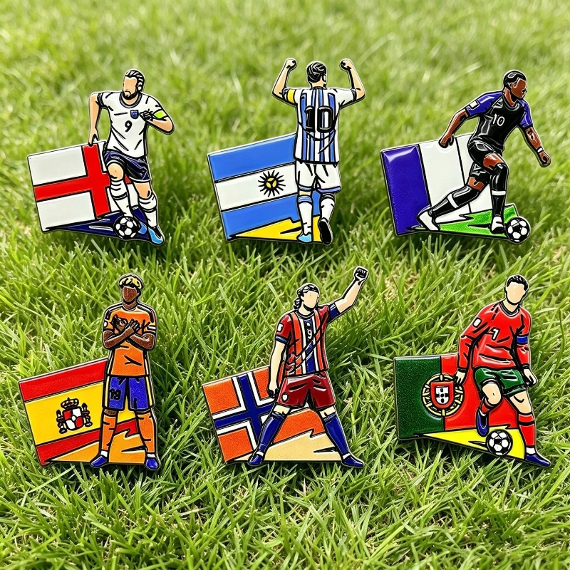 2026 usa canada mexico football pin badge cartoon alloy unisex soccer player souvenir brooch diy clothes bags hat scarf jeans 2026 USA Canada Mexico Football Pin Badge Cartoon Alloy Unisex Soccer Player Souvenir Brooch DIY Clothes Bags Hat Scarf Jeans 1