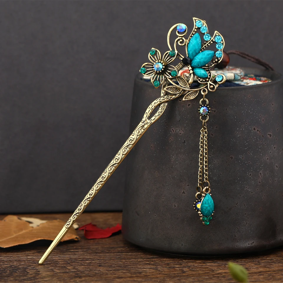 Hair Stick Jewelry Hairpins Hair Accessory for Women Vintage Wedding Charm
