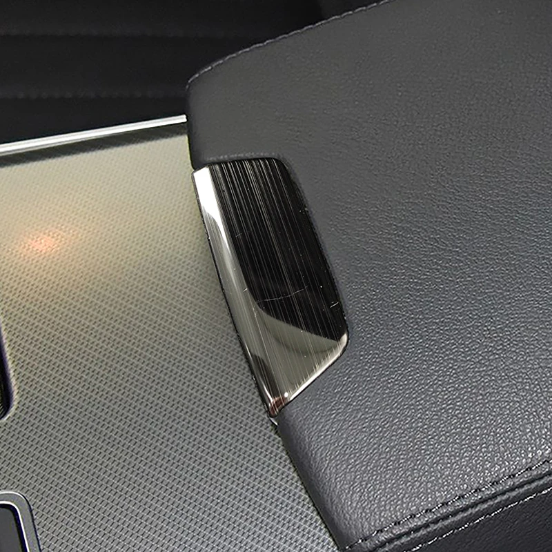 Edelstahl Mittelkonsole Armlehne Box Taste Aufkleber Dekoration Abdeckung Trim Für Audi A6 C8 2019-2022 Auto Styling innen – Detail 1