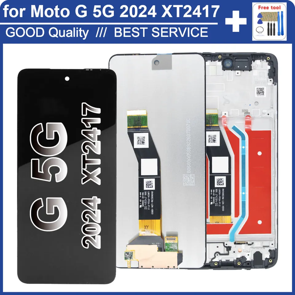 Écran Tactile Complet Avec Chassis – Pour Motorola Moto G5 (XT1767), Neuf