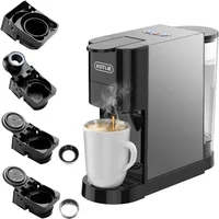 KOTLIE 19Bar Espresso Machine, 4in1 Coffee Machine for K cups Capsule/Nespresso original Capsules/Ground Coffee/44mm ESE Coffee 1
