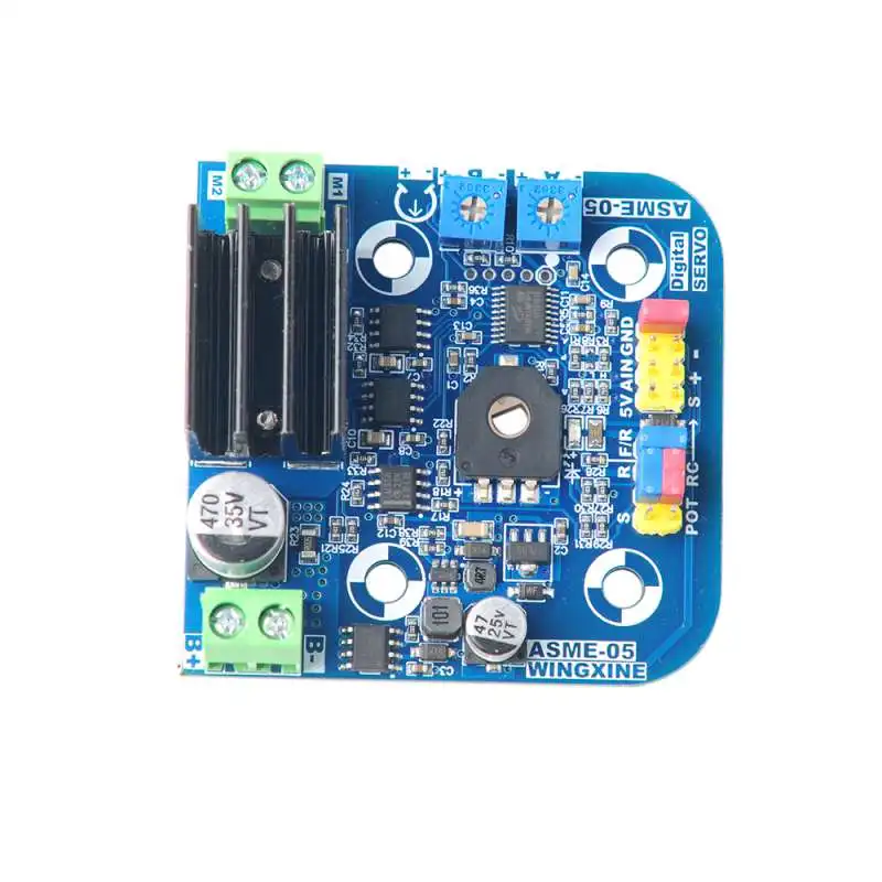 ASME-05 Blue PCB Controller ASMC-04 Upgrade Version for ASMC-04A ASMC-04B ASMC-05A ASMC-05B High Torque Robot Servo Motor servo controller