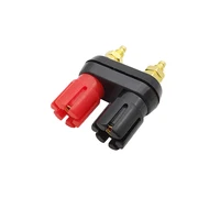 4MM Banana Plugs Socket Couple Terminals Red Black Connector Amplifier Terminal Binding Post Banana Speaker Plug Jack 2