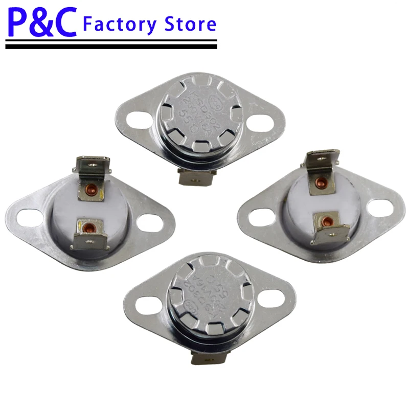 Thermostat à Interrupteur De Température Normalement Fermé Et Ouvert KSD302 16 A 250 V 40-300 Degrés En Céramique KSD301 45 °C 85 °C 95 °C 135 °C 160 °C 220 °C 300 °C(Normal Close(NC),300C