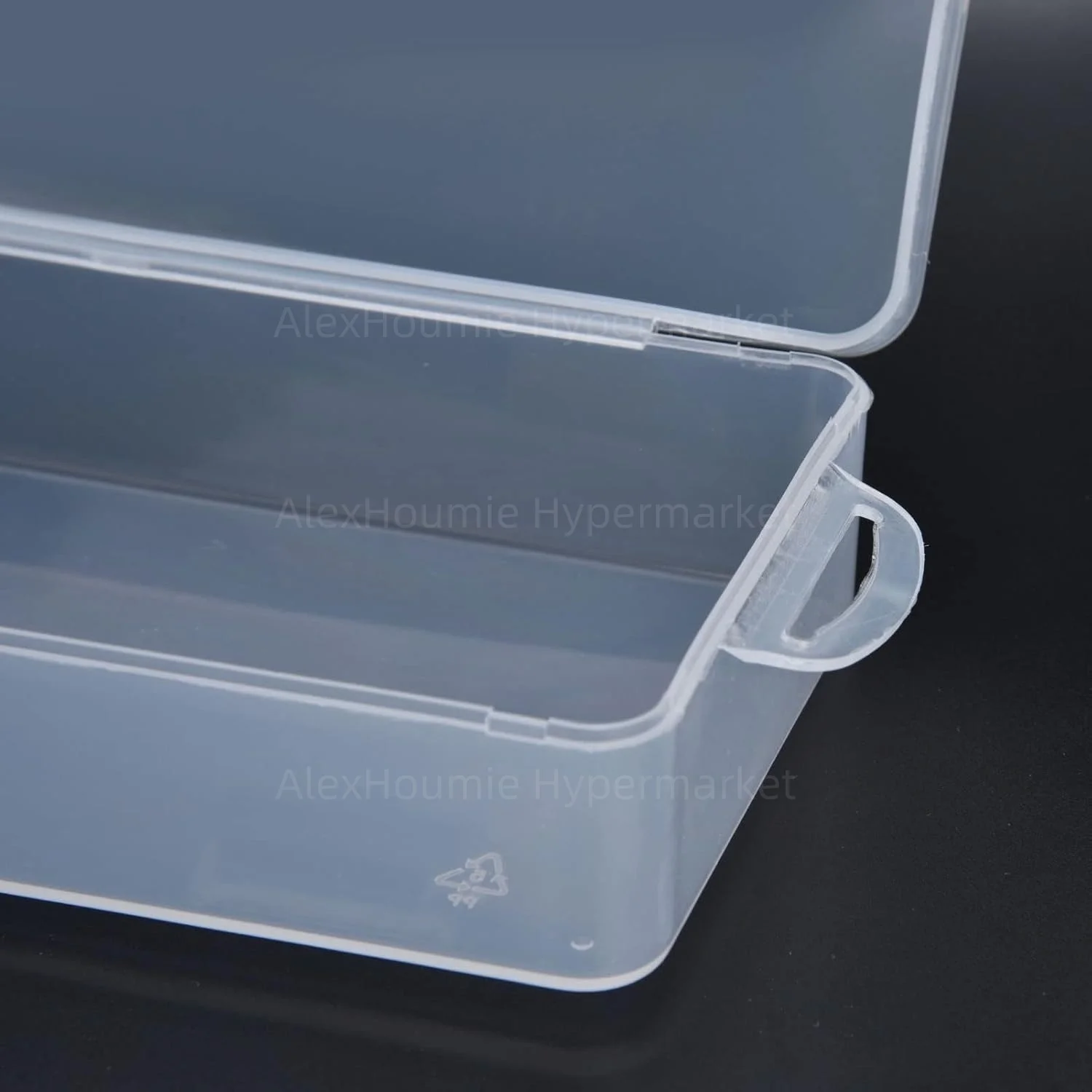 Transparente Aufbewahrungsbox, transparente Aufbewahrungsbehälter, kleine Aufbewahrungsbehälter, Kunststoffbehälter mit aufklappbarem Deckel zum Basteln, Perlen, Schmuck – Detail 7