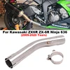 Slip On For Kawasaki ZX6R ZX-6R Ninja 636 2009 - 2020 Years Motorcycle Exhaust Muffler Modified Stainless Steel Middle Link Pipe