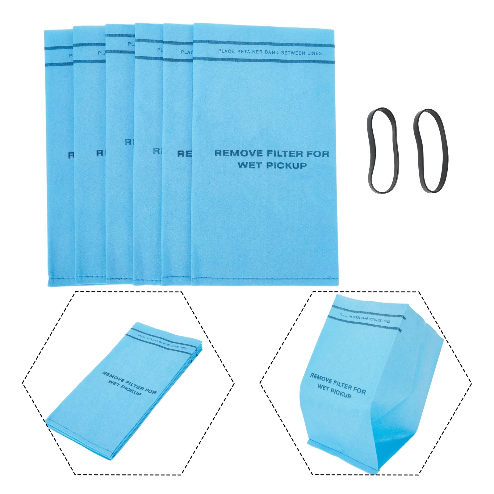 Фото 8 шт. WS01025F2, влажные и сухие фильтры для MultiFit VF2000, рабочий магазин, подходит для 2,5 галлонов, стандартное бытовое устройство №5