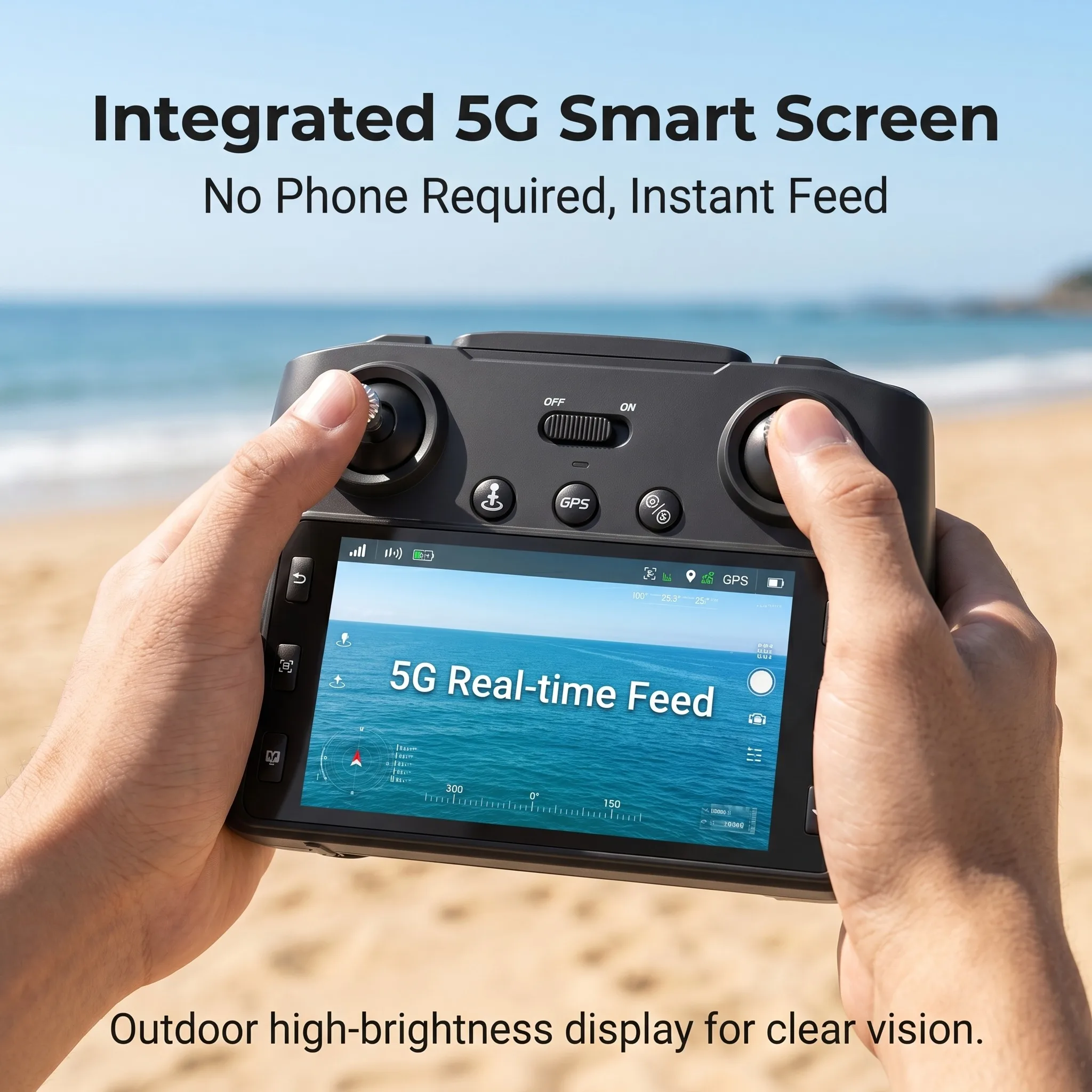 Drone GPS XT808 Noir 5G 4K HD Moteur Brushless Pliable