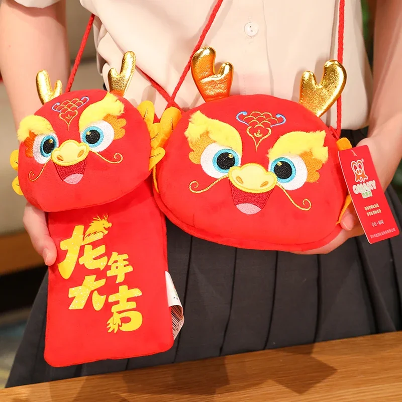 

Новинка 2024 года талисман дракона плюшевая игрушка кукла год зодиака дракона кавайная Подушка детские мягкие игрушки украшение комнаты