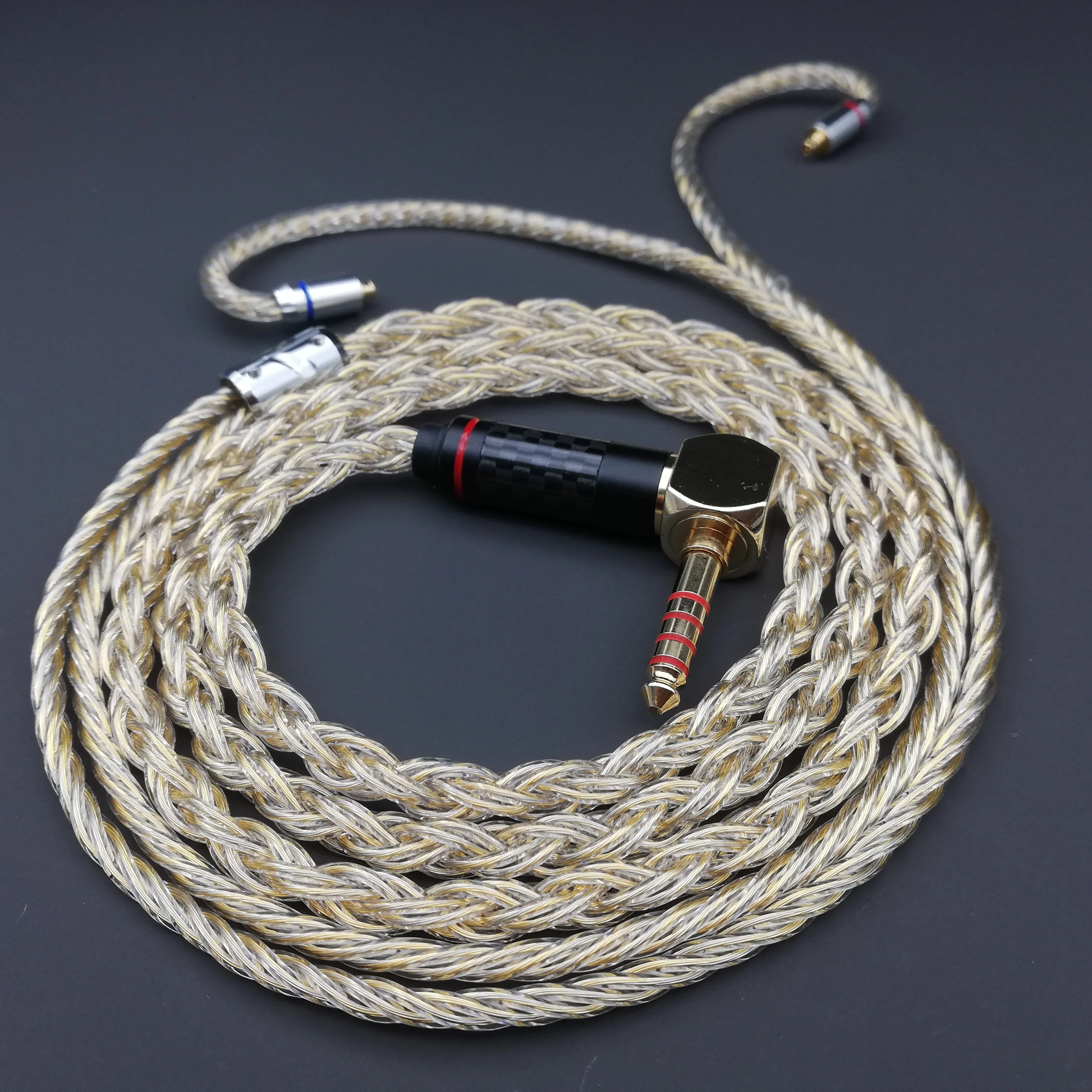 Singhiozzo 8 Core Argento Puro Placcato Oro Argento Puro Cavo Placcato Palladio 0.78 Qdc Cavo Mmcx Per Cavo Fiio Hifiman Iem