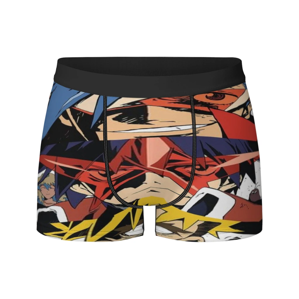 Tengen Toppa Gurren-Lagann Calzoncillos para hombre Calzoncillos tipo bóxer transpirables para hombre Bragas para hombre Ropa interior Regalo